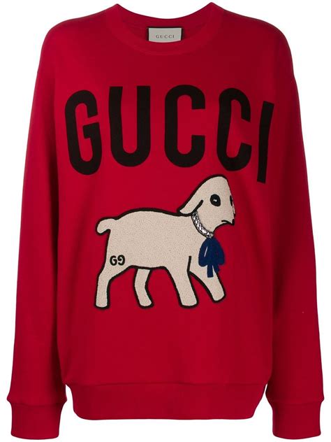 gucci lamb sweatshirt|Gucci boutique sweatshirt.